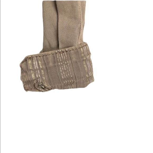 Anthropologie stretch cotton Khaki jacket Sz S - Picture 4 of 7